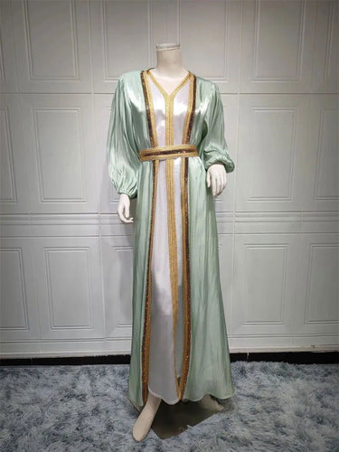 Seiden Kaftan Abendkleid